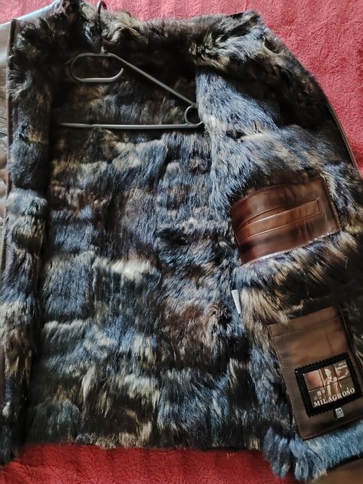 Дублёнака мужская натуральная кожа.