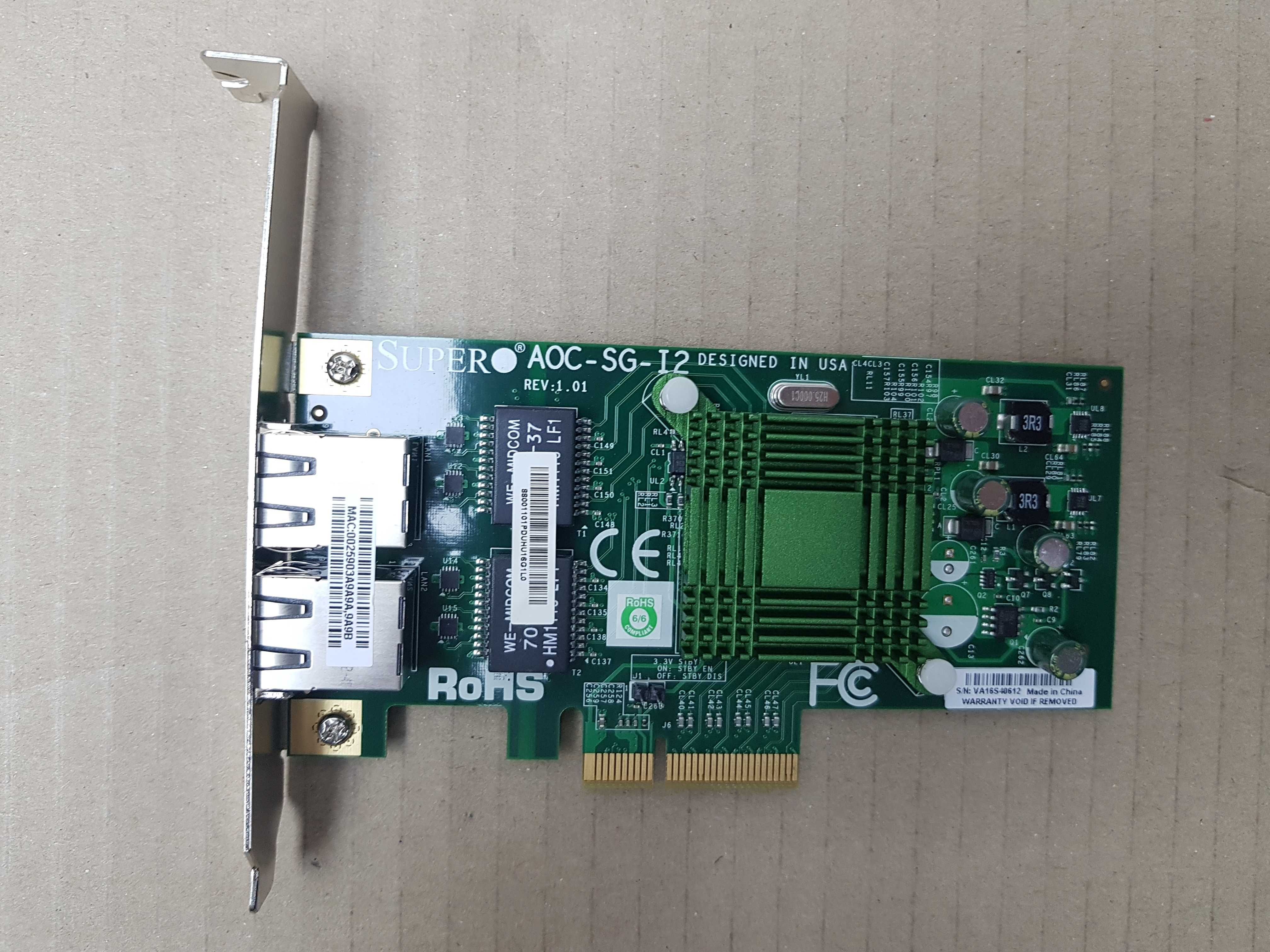 Сетевая карта Supermicro AOC-SG-I2