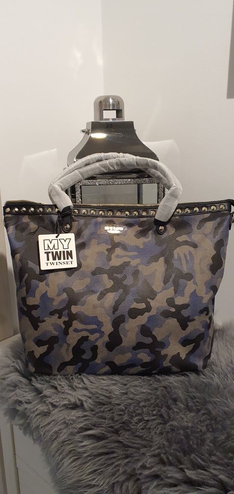 Torba torebka twinset twin set duża oryginalna nowa  moro