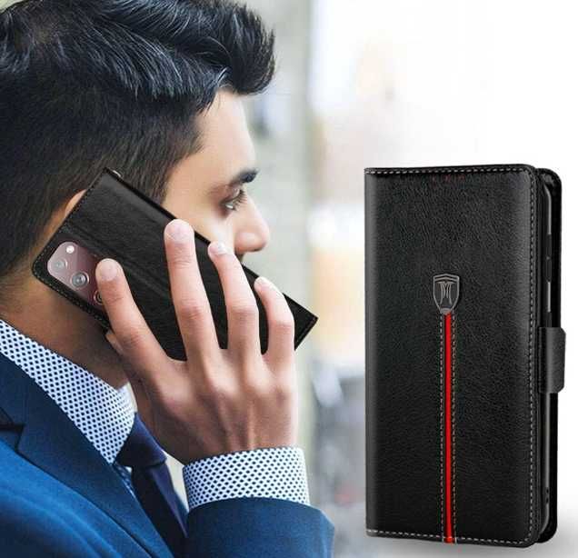 MAMA MOUTH Etui na telefon Samsung Galaxy S23 FE 5G skórzane czarne