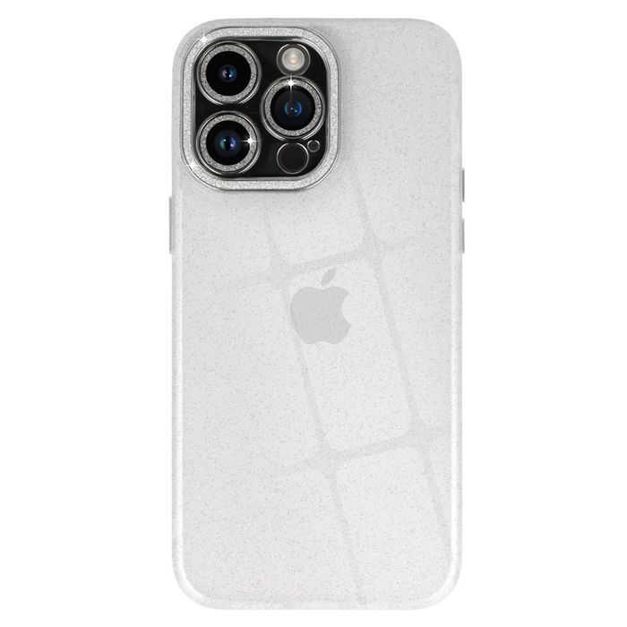 Liquid Glitter Camera Case Do Iphone 13 Pro Max Przezroczysty