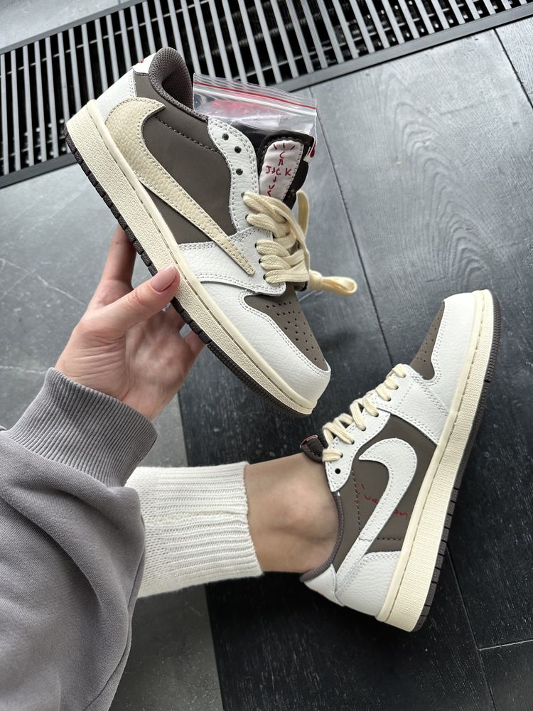 Кроссовки Nike Air Jordan 1 Retro Low Og Sp Travis Scott Reverse Mocha