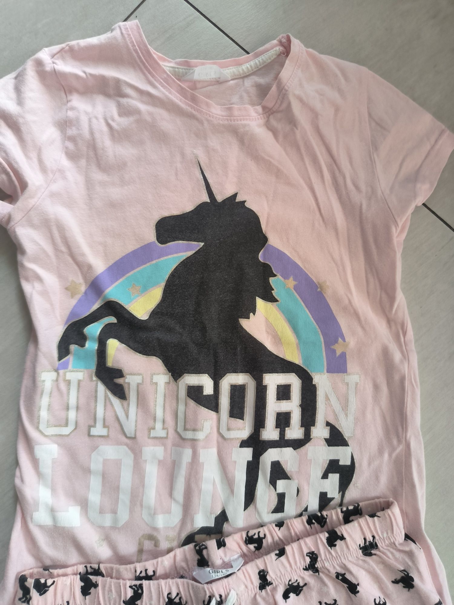 Piżama letnia Unicorn rozm. 134/140