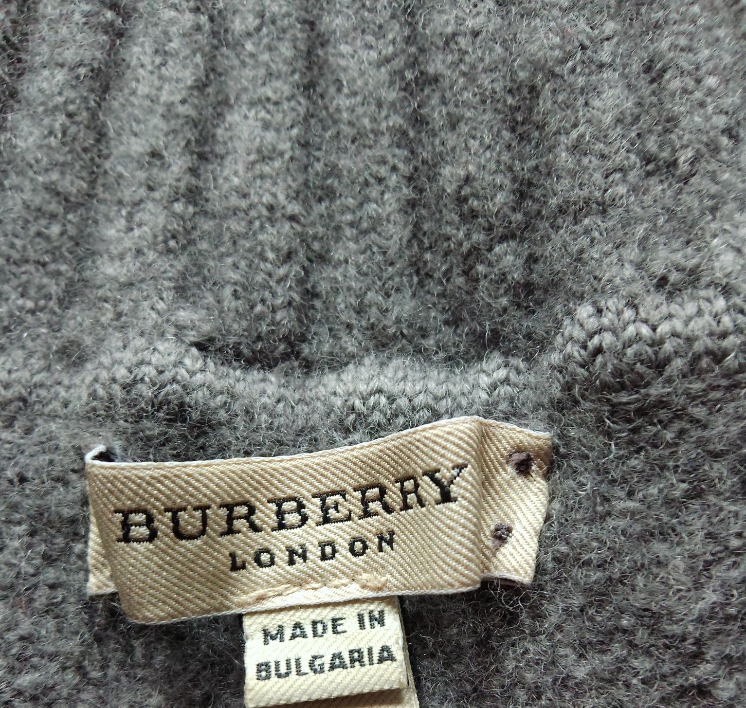 Sweterek szary burberry