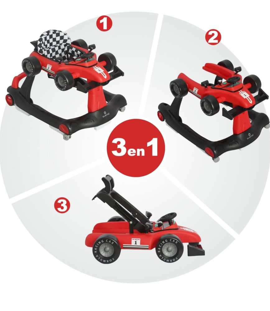 Andador 3 em 1 para bebes