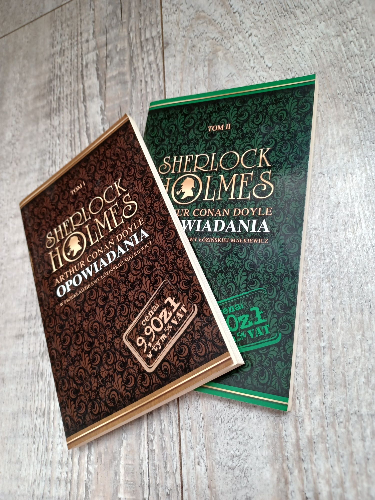 Dwie książki tomy Sherlock Holmes opowiadania nowe