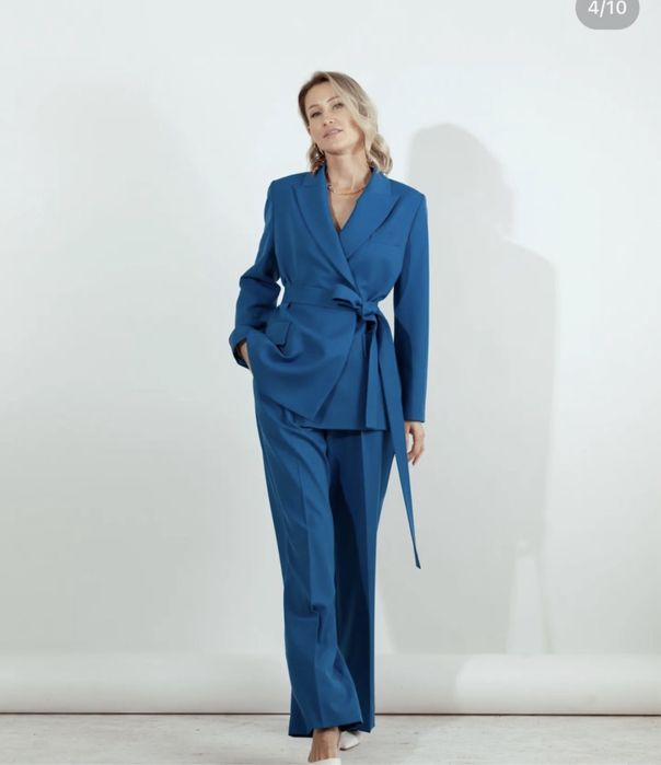 Брючный костюм ультрамарин , Momot ателье . Размер S