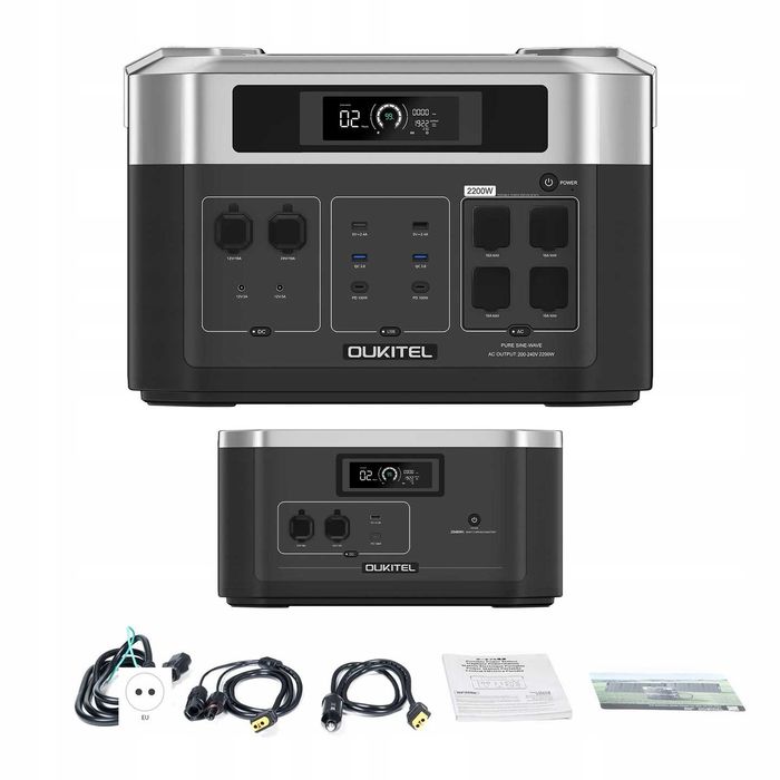 2200 Вт Потужна зарядна станція Oukitel BP2000 E, річна гарантія