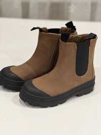 Деми ботинки челси коричневого цвета для девочки hm / сапоги от h&m