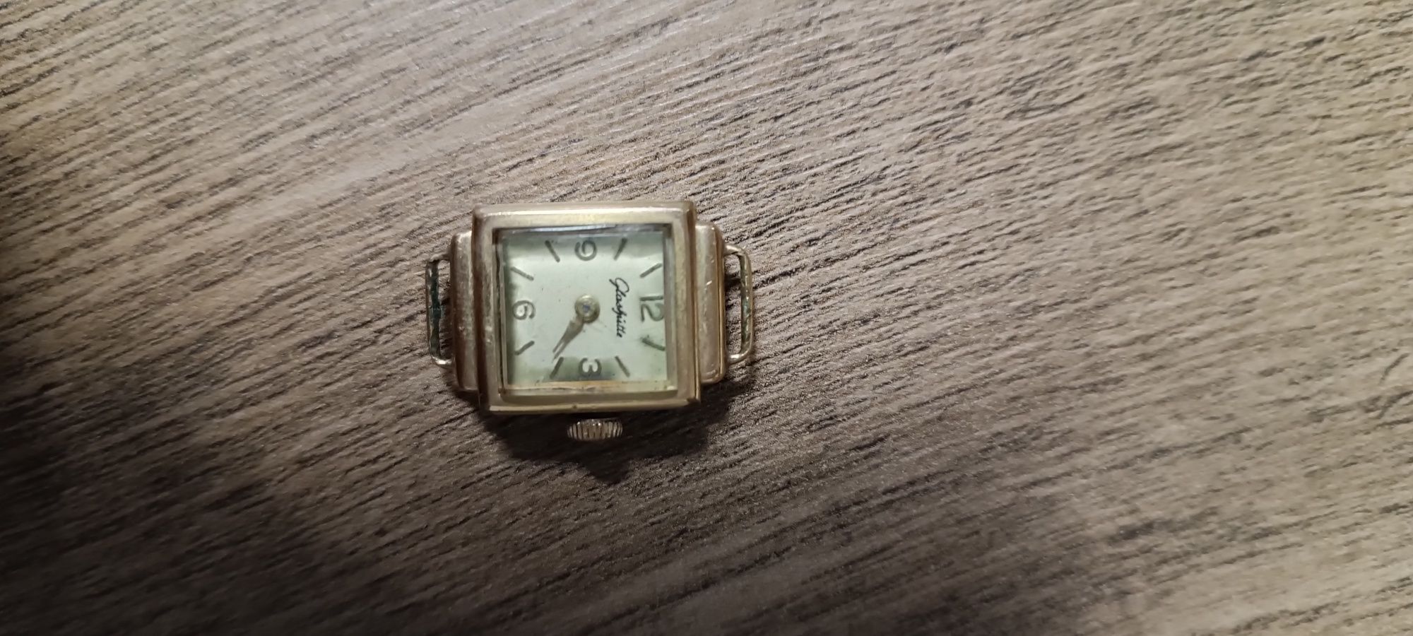 Pozłacany zegarek damski GLASCHUTTE Rzgowska 80 lok 3.