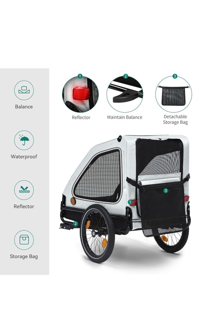 Wózek do roweru do transportu