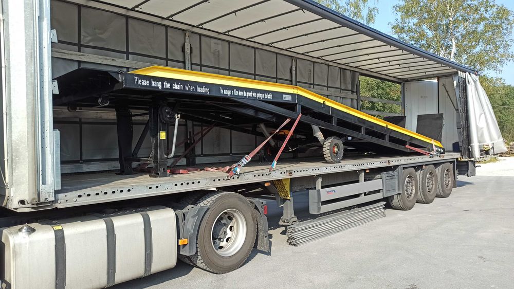 Rampa mobilna hydrauliczna 8 ton załadunkowa najazdowa tir naczepa dok