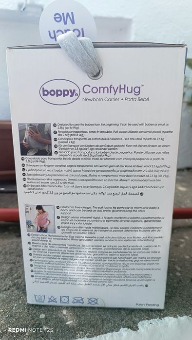 Porta bebé boppy comfyhug Chicco