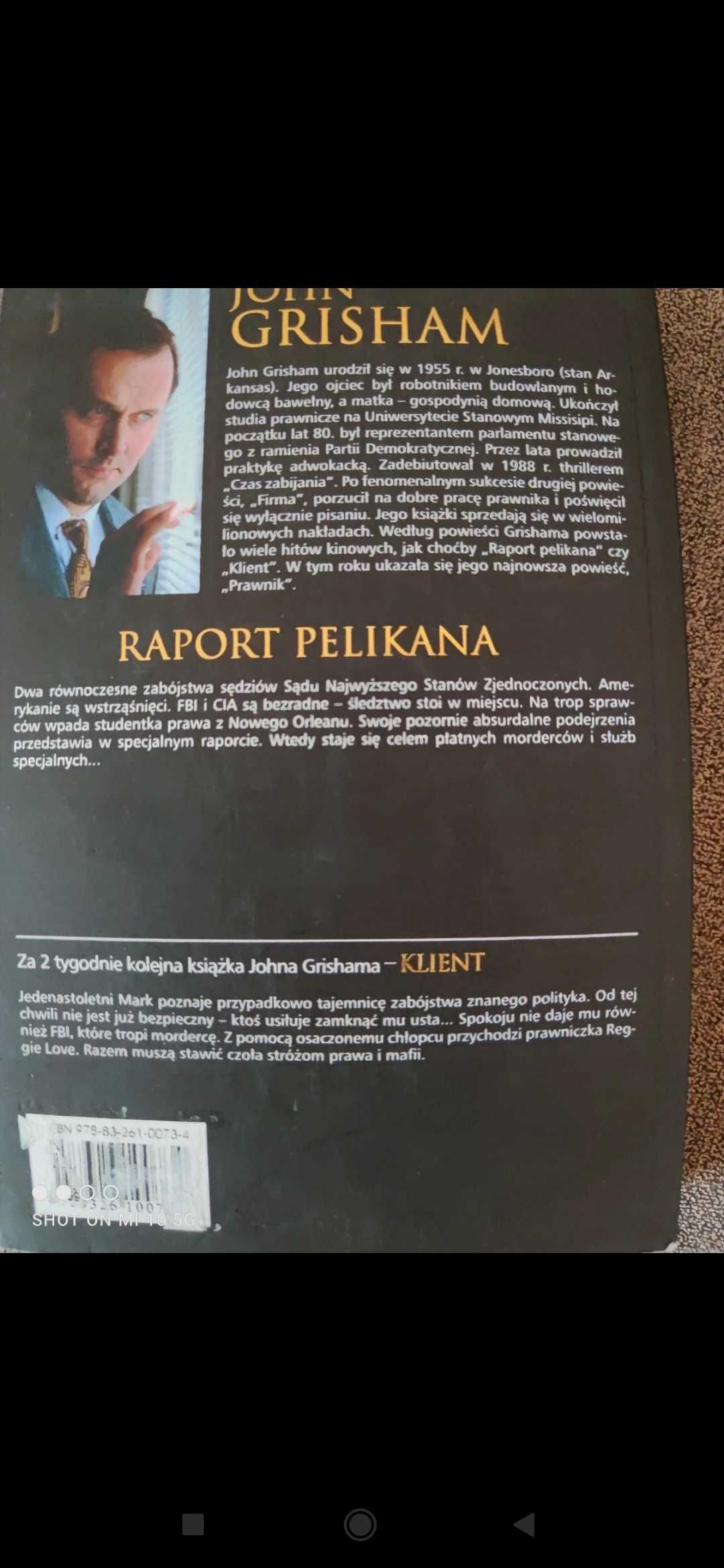 Książka Raport Pelikana