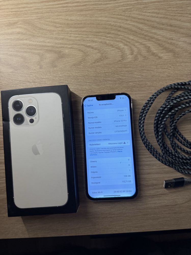 iPhone 13 pro 128gb Biały