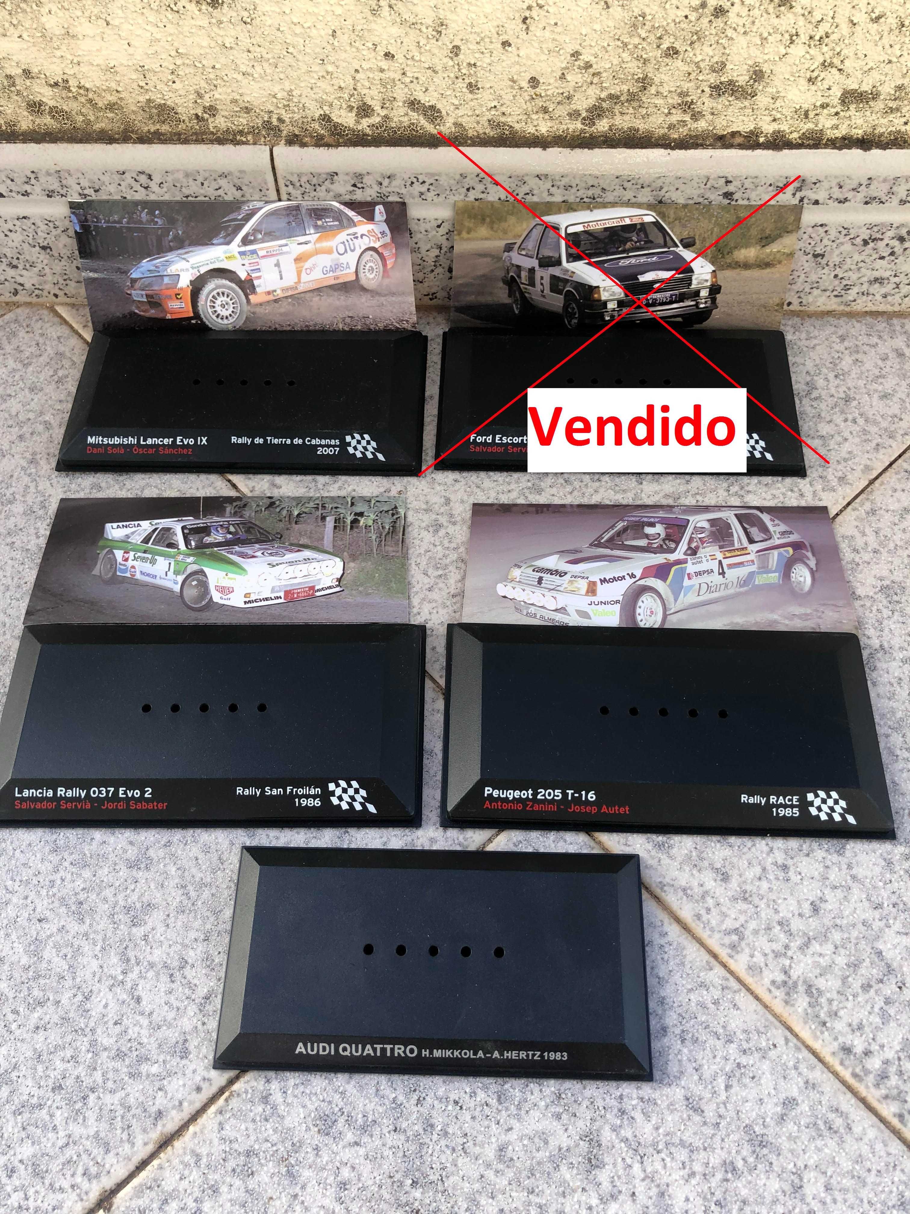 Bases Miniaturas Rally 1:43 1/43 - Mitsubishi Ford Lancia Peugeot Audi