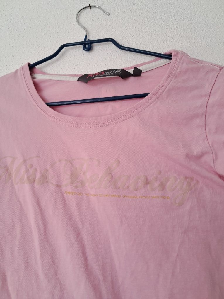T-shirt damski różowy