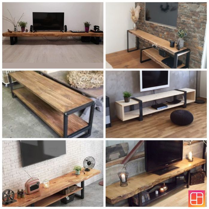Тумби під телевізор із натурального дерева під замовлення