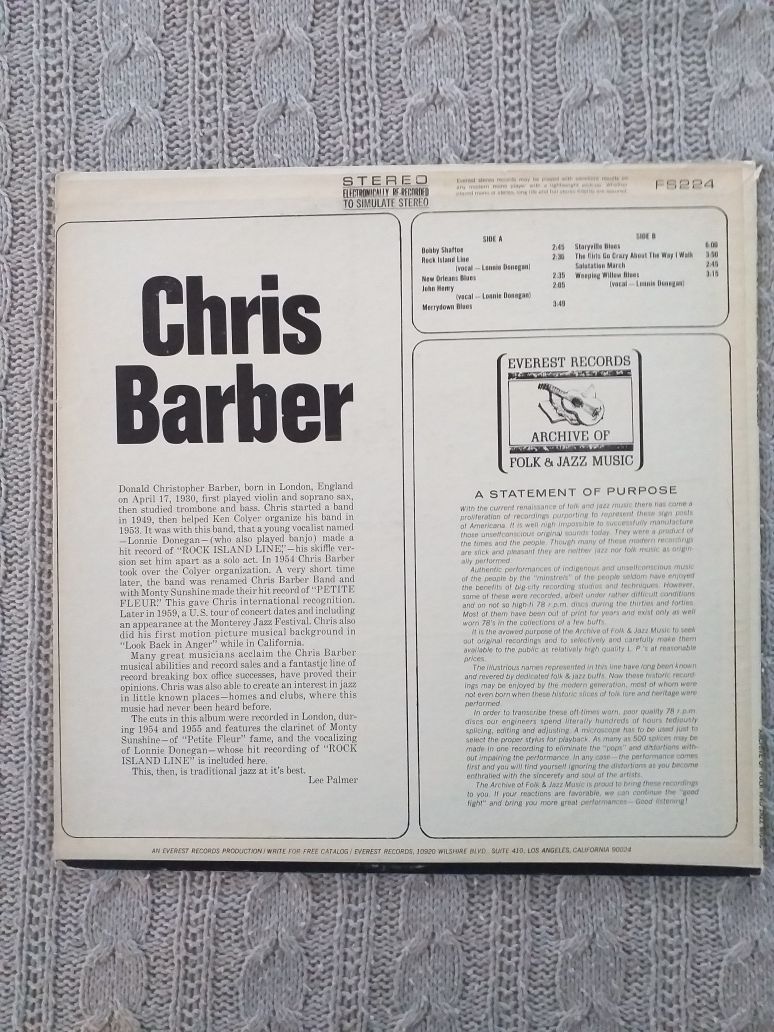 Chris Barber, Lonnie Donegan - płyta winylowa