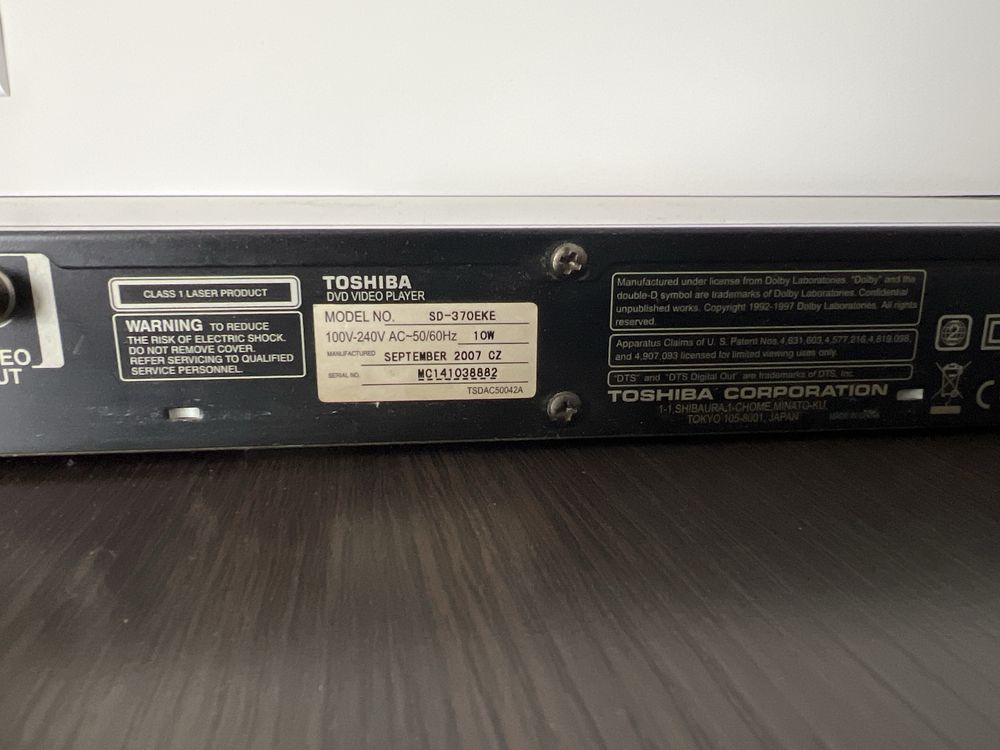 Toshiba DVD do telewizora