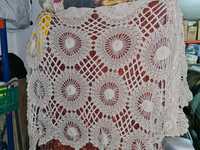 Toalha de mesa croché renda algodão 1.70m x 1.20m