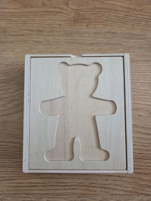 Układanka drewniana Miś