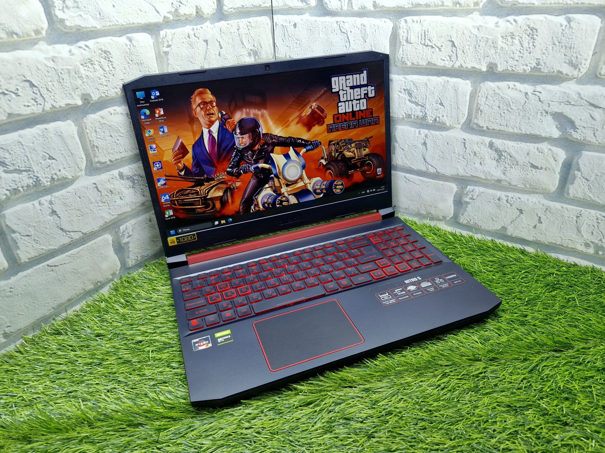 Магазин:Acer Nitro 5/Ryzen 5-3550H/16gb/500SSD+1TB/GTX 1650 4gb/Ноутбу