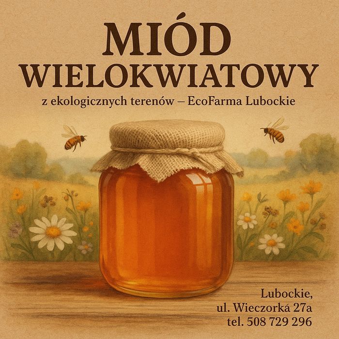 Miód wielokwiatowy Ekofarma lubockie