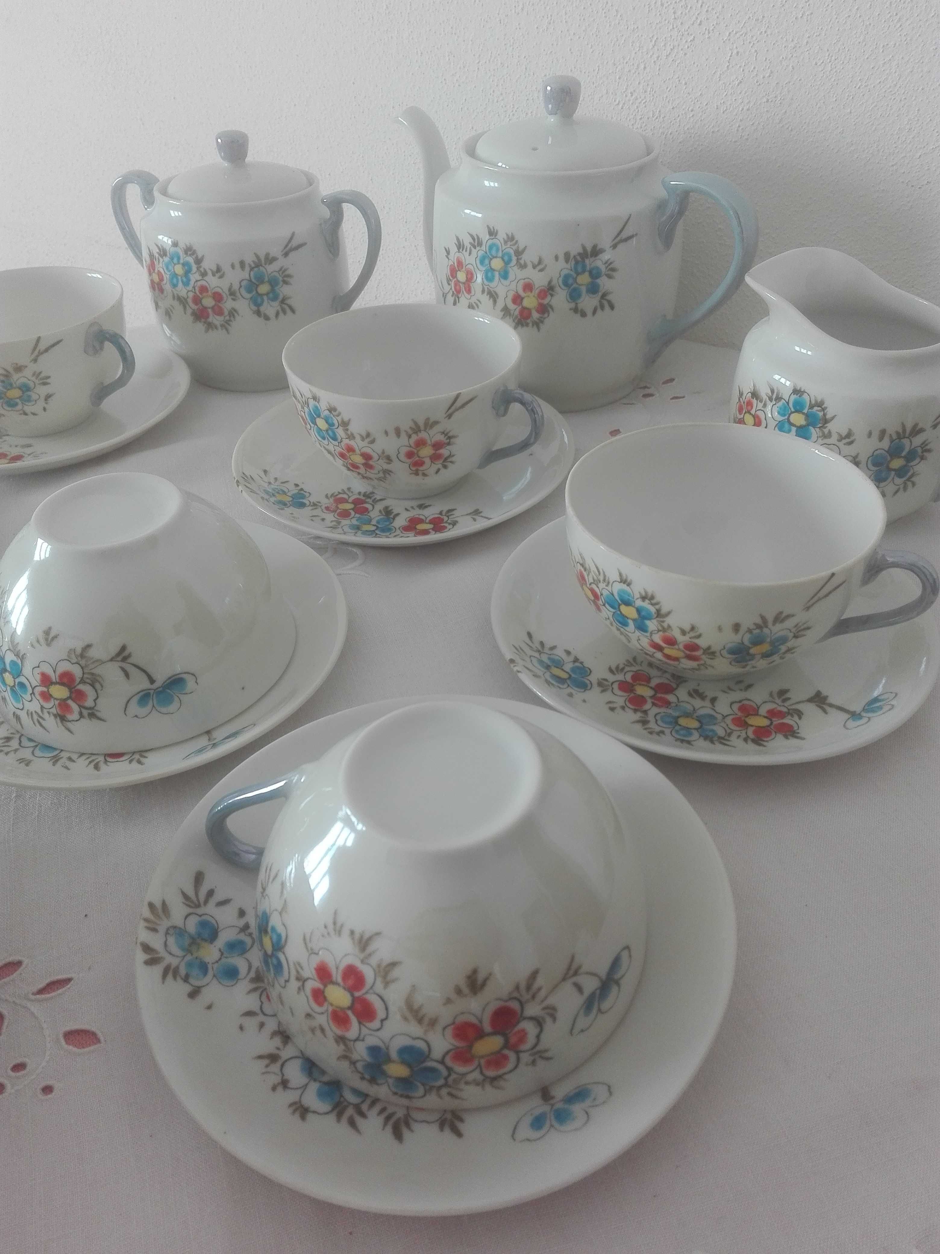 Serviço Chá Porcelana Vintage