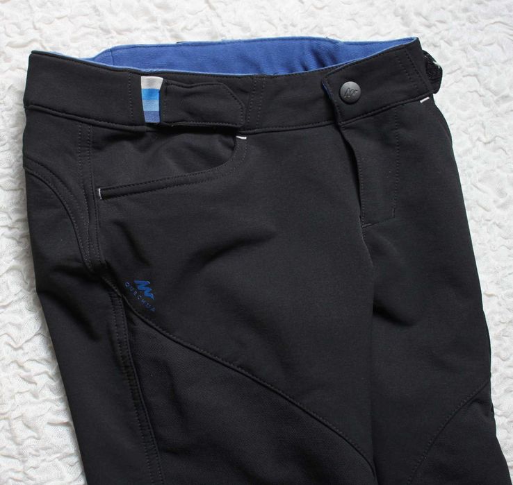 Спортивные, демисезонные чёрные штаны Quechua, рост 123-130cм/ 7-8 лет