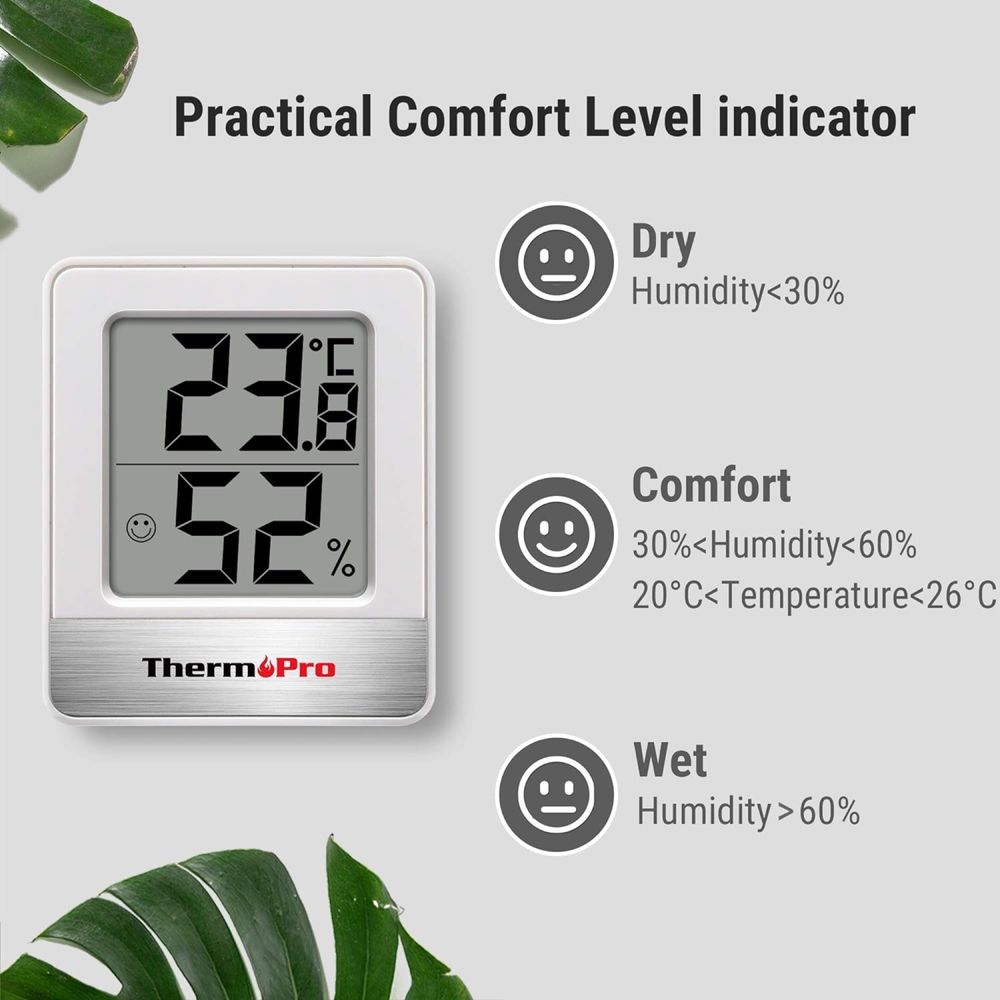 Czujnik temperatury, wilgotności ThermoPro TP-49W-4 wyświetlacz 4szt.