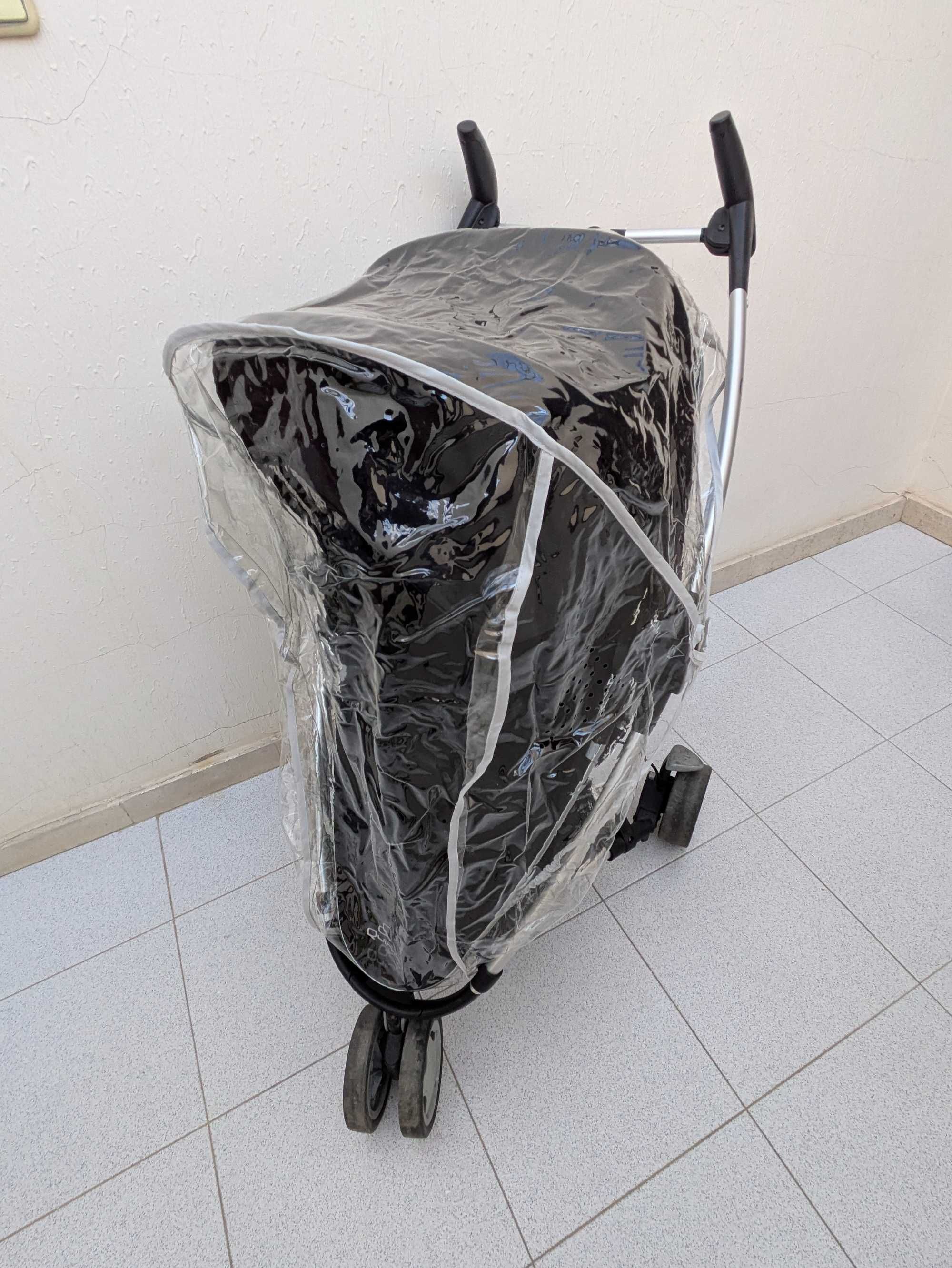 Quinny Zapp Xtra c/ adaptadores + Ovo Bebeconfort Peeble + Capas Chuva