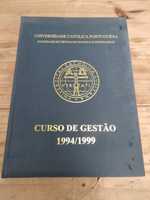 Livro final de curso Gestão 1994/1999 Universidade Católica