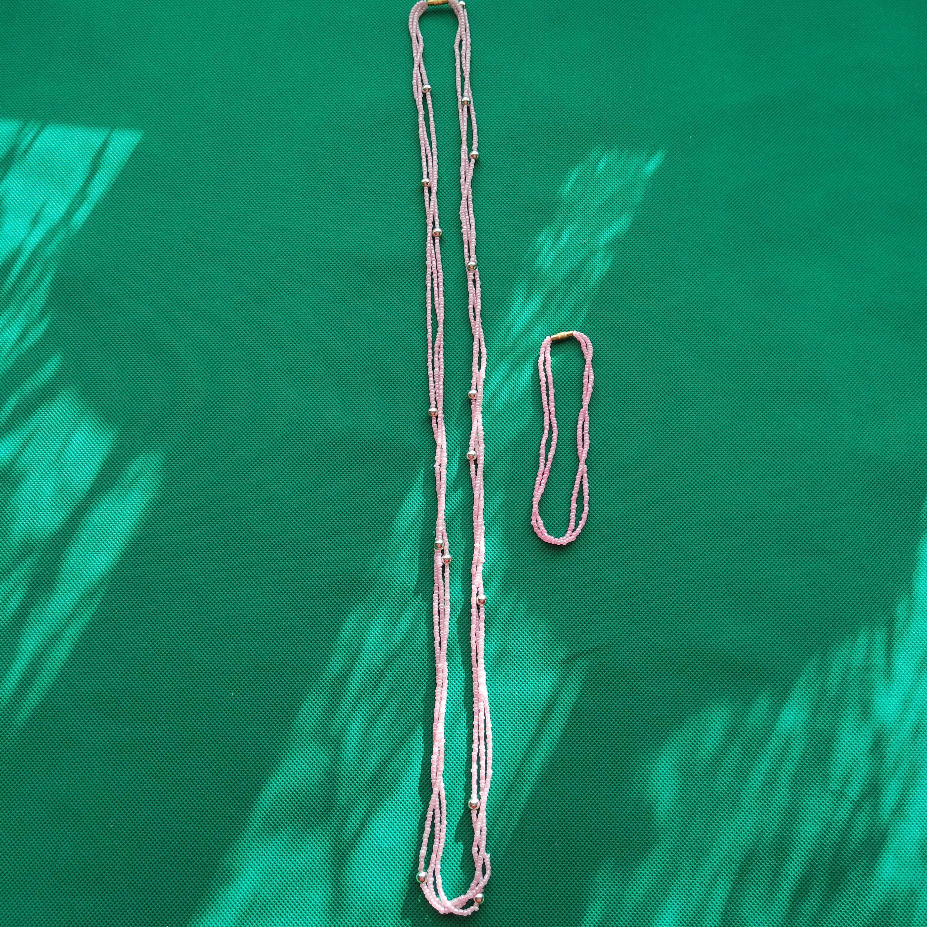 Naszyjnik na talię + bransoletka na nogę wykonana ręcznie w UGANDZIE