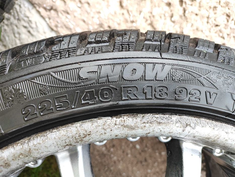 Zimowe opony wraz z alufelgami R18