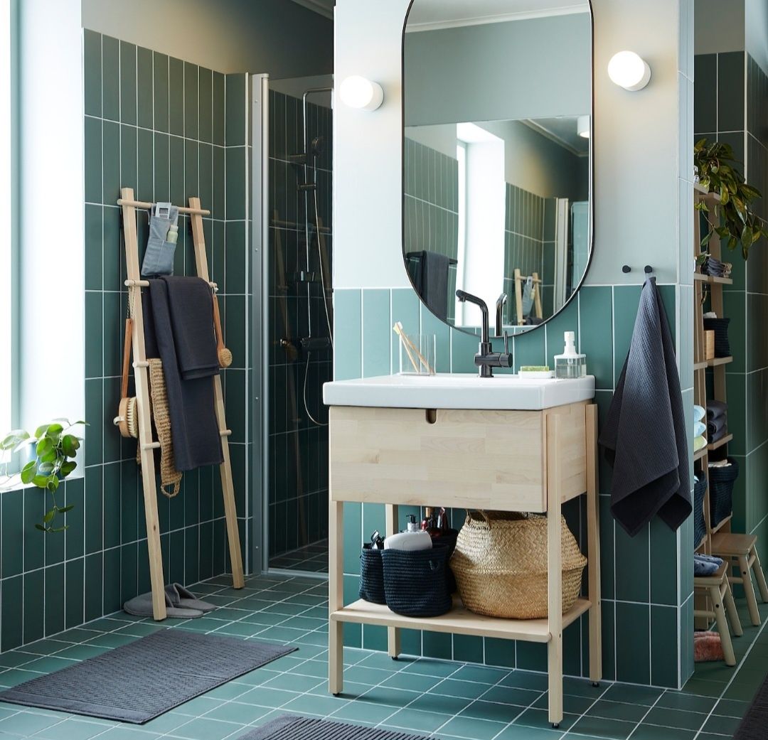 Lustro 60x120 lindbyn ikea bdb salon sypialnia łazienka