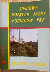 Sieciowy Rozkład Jazdy Pociągów Lato 1993