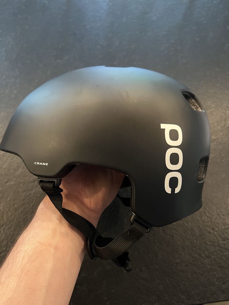 Kask rowerowy firmy Poc model Crane k. matt black