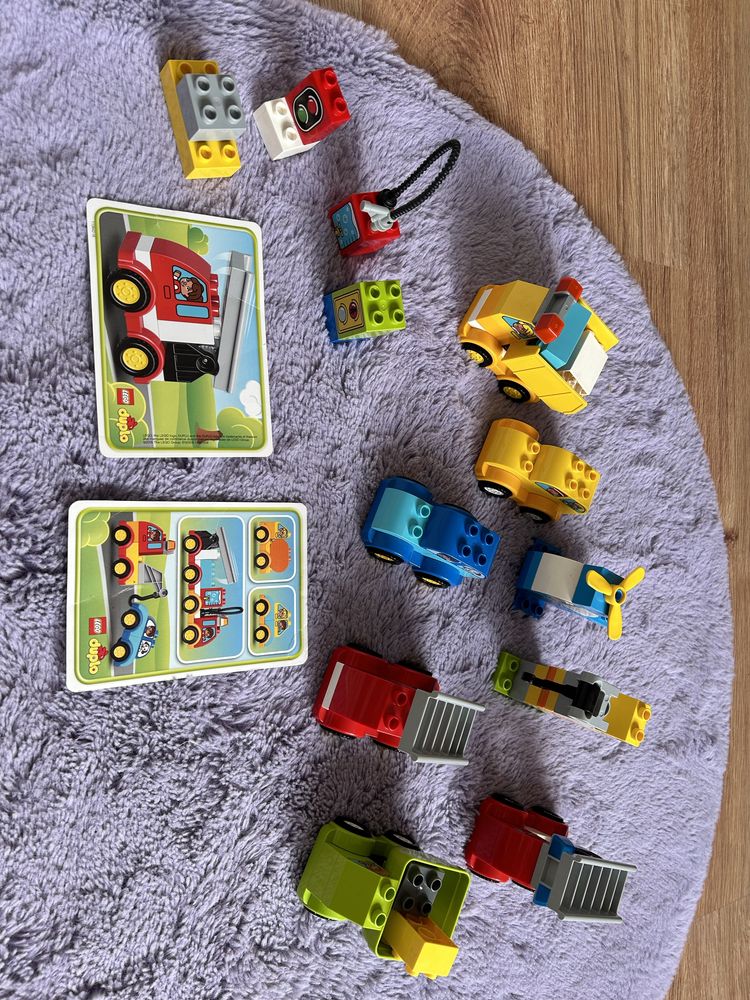 Duplo 10816, 10886 pierwsza pojazdy. Stan bdb