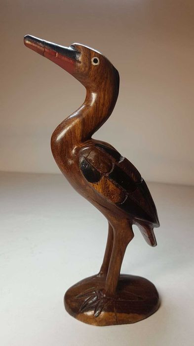 Czapla - figurka afrykańska Gambia rękodzieło