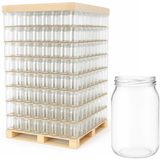Paleta słoików 900 ml – 1728 szt. hurt