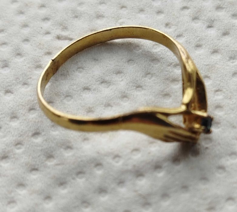 Anel em Prata dourada, muito bonito