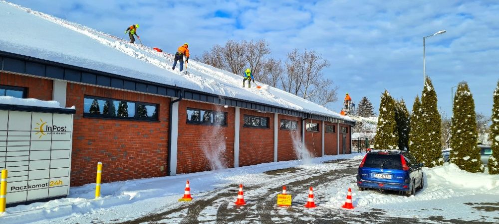 ODŚNIEŻANIE DACHÓW 24/7 usuwanie sopli, odśnieżanie dachu