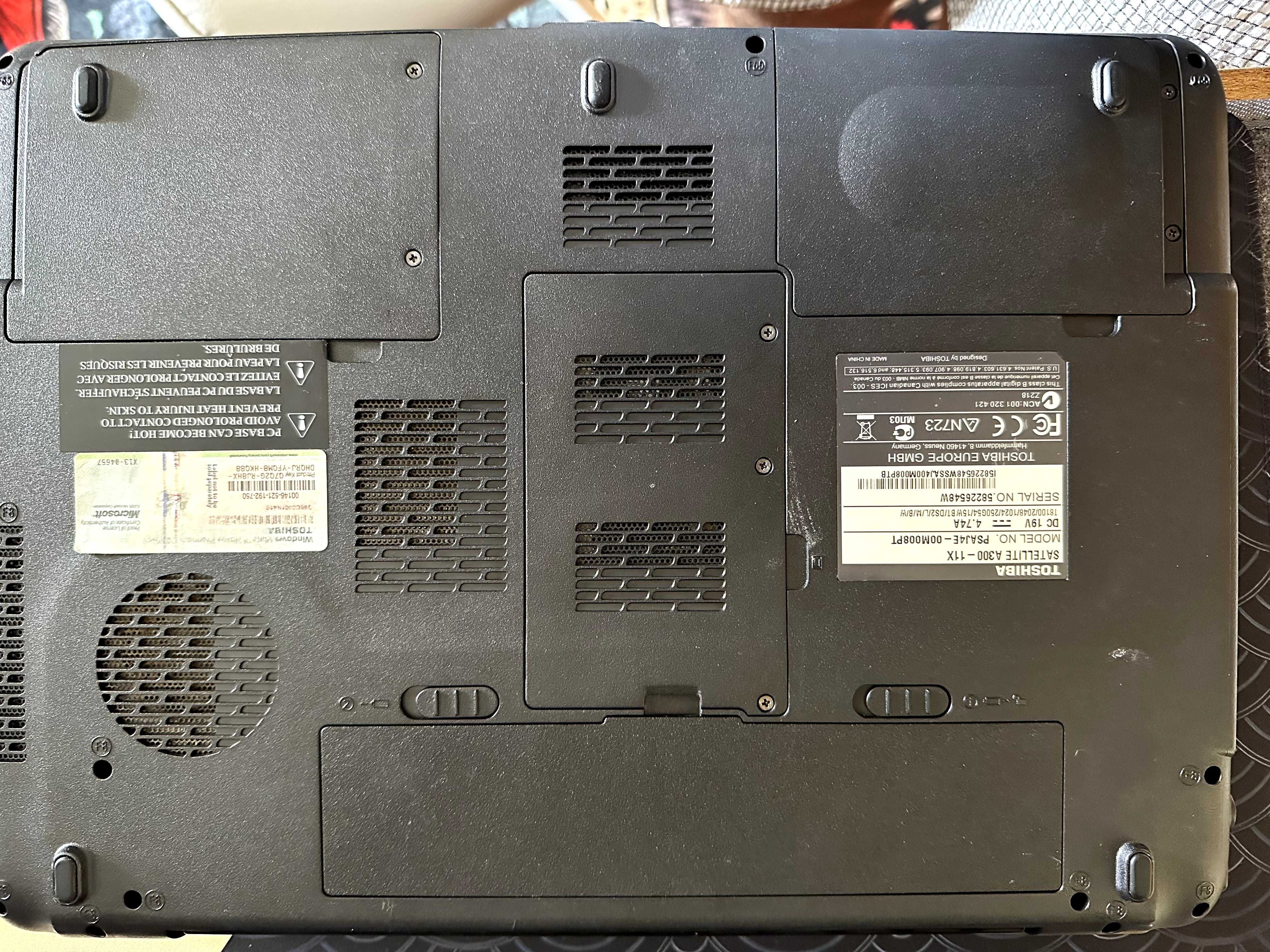 Portatil Toshiba Satellite A300