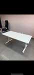 Biurko ikea trotten 160x80 regulowane z regulacja wysokosci biale