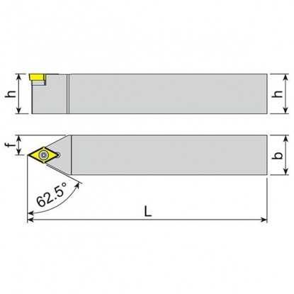 Nóż tokarski składany spiczasty SCMCN H09 12x12mm + płytka CCMT