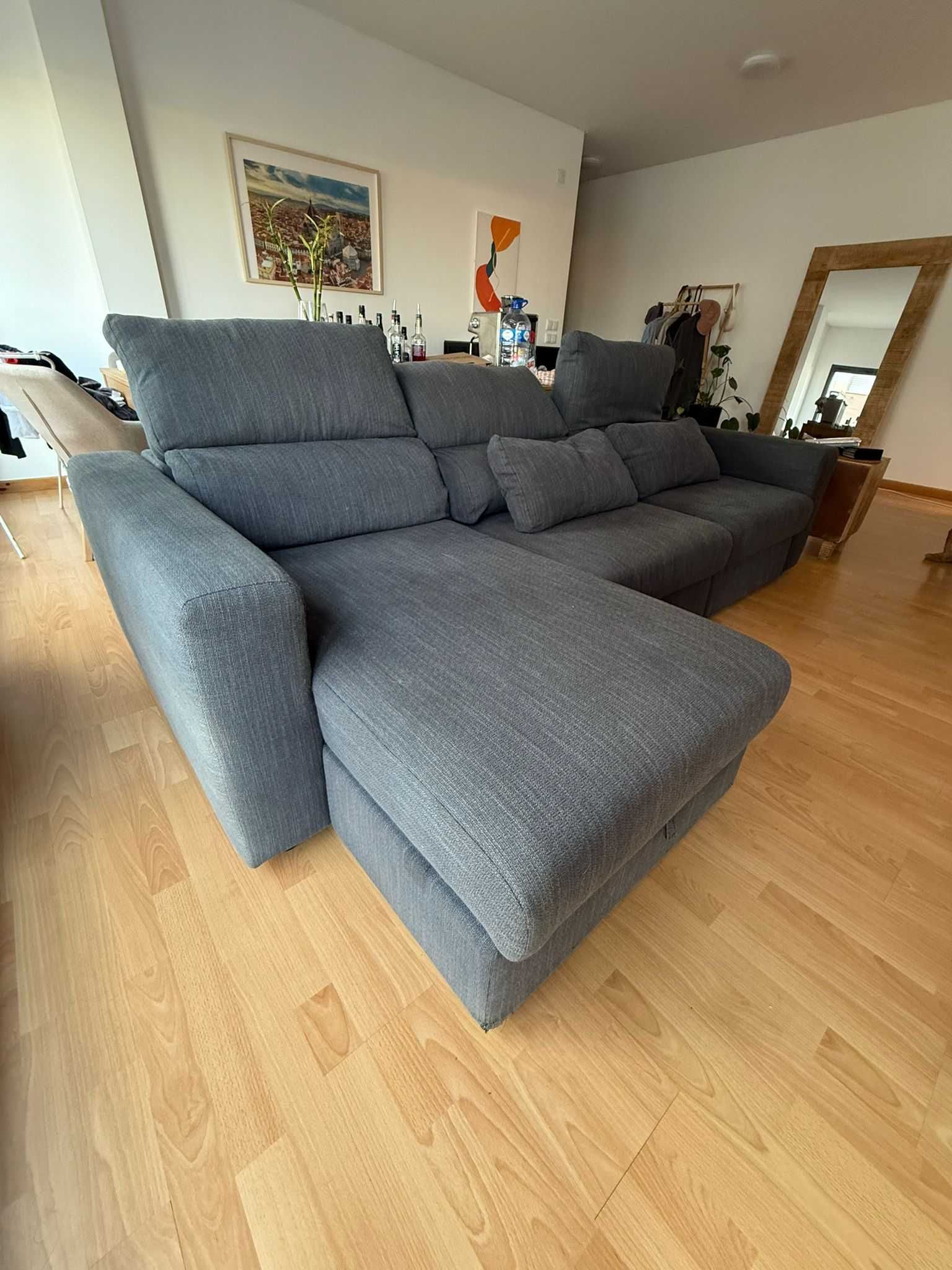 Sofá IKEA ESKILSTUNA 3 Lugares com Chaise-Longue – Hillared Antracite