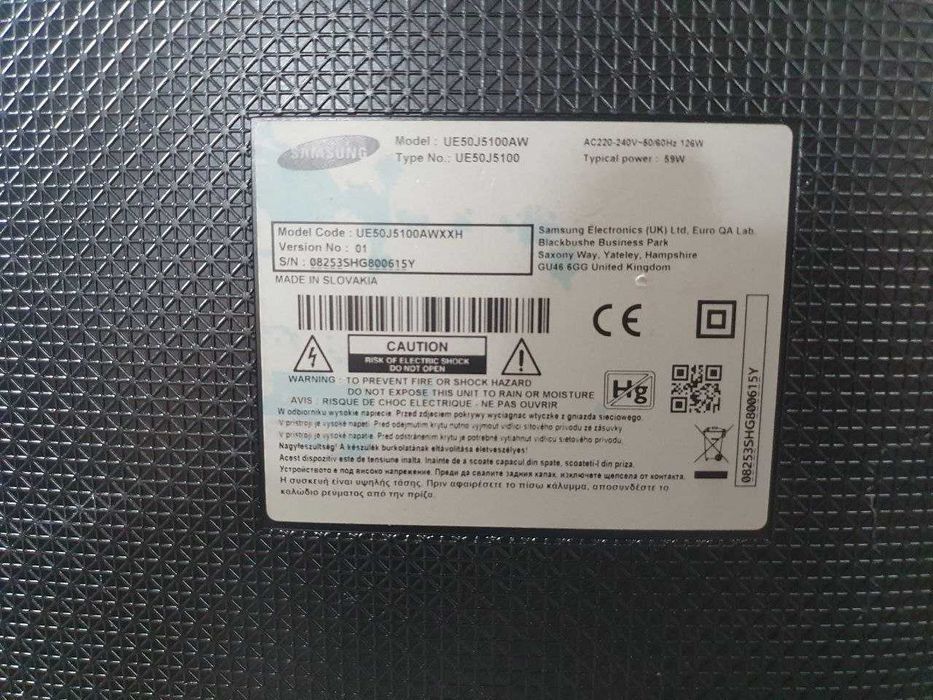 Телевізор Samsung UE50J5100AW БИТА МАТРИЦЯ 50"