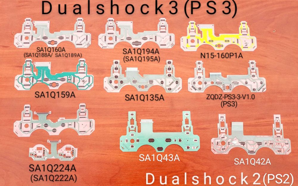 Запчасти,шлейф плата зарядки резинки джойстика PS 2,3,4,5,Xbox One,360