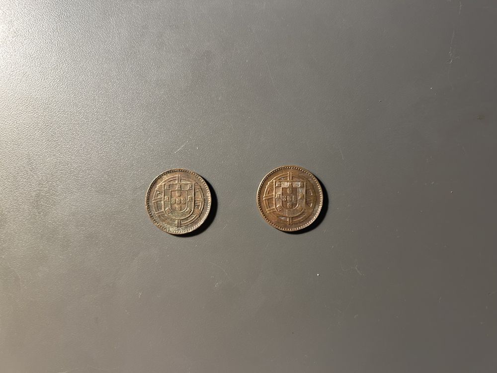 lote de 2 moedas 1 centavo 1918 1ª Republica Portuguesa